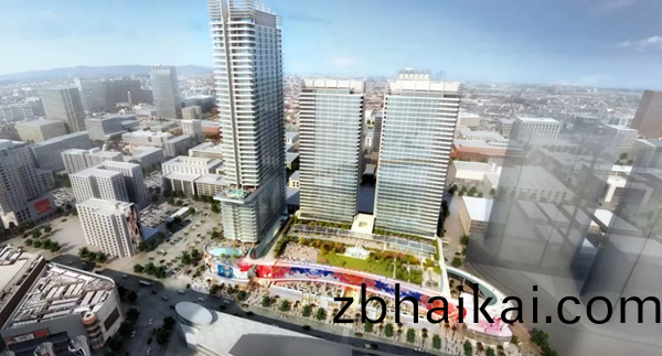 三思3500平方米(mi)戶外LED屏在美國西岸(an)再造一箇“時