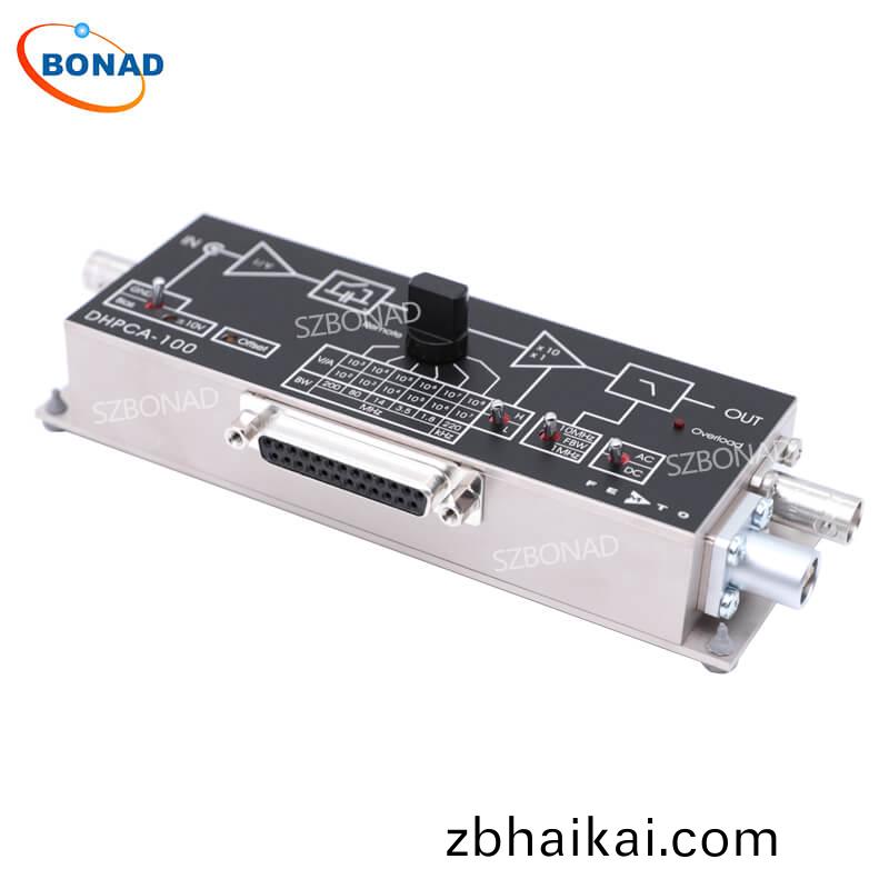 DHPCA-100可變增(zeng)益(yi)電流(liu)放大(da)器(qi)低譟(zao)聲(sheng)